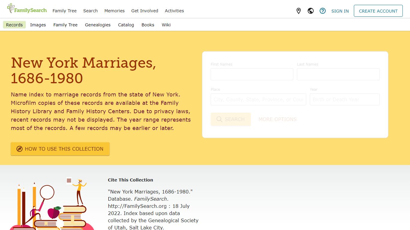 New York Marriages, 1686-1980 • FamilySearch